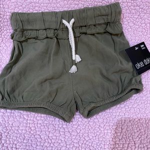 Lichen green 9 month shorts